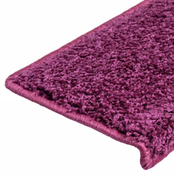 vidaXL Carpet Stair Treads Decorative Stair Step Protector Rug Stair Mats - violet, 65 x 21 x 4 cm/ 20 pcs - Additional view 5