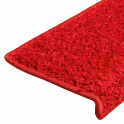 vidaXL Carpet Stair Treads Decorative Stair Step Protector Rug Stair Mats - red, 65 x 21 x 4 cm/ 20 pcs - Additional view 5