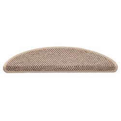 vidaXL Self-adhesive Stair Mats Stair Treads Protector Rug Sisal-Look 15 pcs - dark beige, 56 x 17 x 3 cm/ 30 pcs - Additional view 2