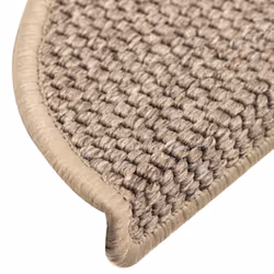 vidaXL Self-adhesive Stair Mats Stair Treads Protector Rug Sisal-Look 15 pcs - dark beige, 56 x 17 x 3 cm/ 30 pcs - Additional view 6