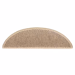 vidaXL Self-adhesive Stair Mats Stair Treads Protector Rug Sisal-Look 15 pcs - sand, 56 x 17 x 3 cm/ 30 pcs - Additional view 4