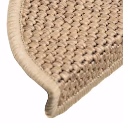 vidaXL Self-adhesive Stair Mats Stair Treads Protector Rug Sisal-Look 15 pcs - sand, 56 x 17 x 3 cm/ 30 pcs - Additional view 6