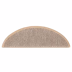 vidaXL Self-adhesive Stair Mats Stair Treads Protector Rug Sisal-Look 15 pcs - light beige, 56 x 17 x 3 cm/ 30 pcs - Additional view 4