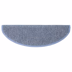 vidaXL Self-adhesive Stair Mats Stair Treads Protector Rug Sisal-Look 15 pcs - blue, 65 x 21 x 4 cm/ 30 pcs - Additional view 4