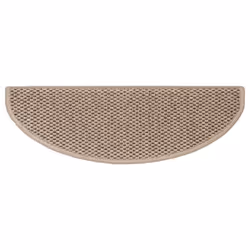 vidaXL Self-adhesive Stair Mats Stair Treads Protector Rug Sisal-Look 15 pcs - sand, 65 x 21 x 4 cm/ 30 pcs - Additional view 4