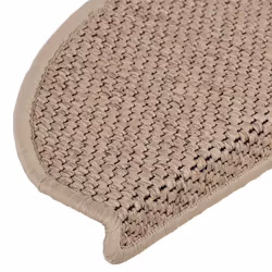 vidaXL Self-adhesive Stair Mats Stair Treads Protector Rug Sisal-Look 15 pcs - sand, 65 x 21 x 4 cm/ 30 pcs - Additional view 6
