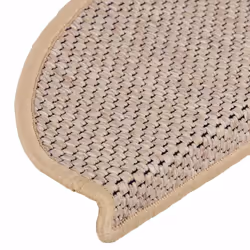 vidaXL Self-adhesive Stair Mats Stair Treads Protector Rug Sisal-Look 15 pcs - light beige, 65 x 21 x 4 cm/ 30 pcs - Additional view 6