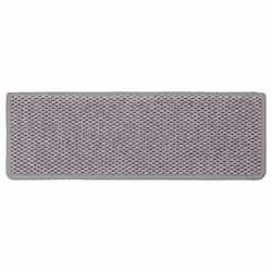 vidaXL Self-adhesive Stair Mats Stair Treads Protector Rug Sisal-Look 15 pcs - silver - Additional view 4