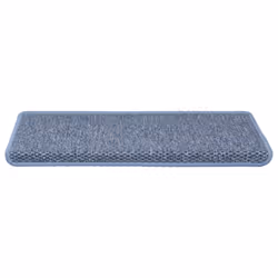 vidaXL Self-adhesive Stair Mats Stair Treads Protector Rug Sisal-Look 15 pcs - blue