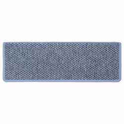 vidaXL Self-adhesive Stair Mats Stair Treads Protector Rug Sisal-Look 15 pcs - blue - Additional view 4