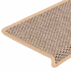 vidaXL Self-adhesive Stair Mats Stair Treads Protector Rug Sisal-Look 15 pcs - light beige - Additional view 6