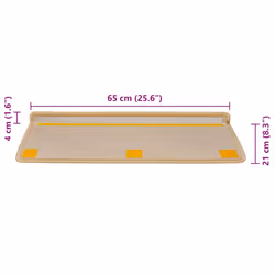 vidaXL Self-adhesive Stair Mats Stair Treads Protector Rug Sisal-Look 15 pcs - light beige - Additional view 7
