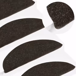vidaXL Self-adhesive Stair Mats Carpet Stair Treads Stair Step Protector Rug - anthracite, 65 x 22.5 x 3.5 cm/ 20 pcs - Additional view 4