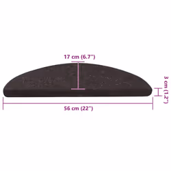 vidaXL Self-adhesive Stair Mats Carpet Stair Treads Stair Step Protector Rug - black, 56 x 17 x 3 cm/ 30 pcs - Additional view 7