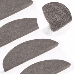vidaXL Stair Mats Self-adhesive 20 pcs Grey 56x17x3 cm stair tread - Additional view 4