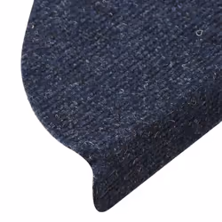 vidaXL Self-adhesive Stair Mats Carpet Stair Treads Stair Step Protector Rug - blue, 56 x 17 x 3 cm/ 30 pcs - Additional view 6