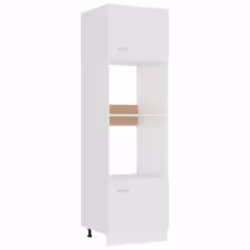 vidaXL Microwave Cabinet White 60x57x207 cm Engineered Wood cupboard