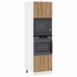 vidaXL Microwave Cabinet Artisan Oak 60x57x207 cm Engineered Wood cupboard
