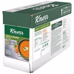Knorr Professional 100% Carrot & Coriander Soup Pouches - 12x250ml