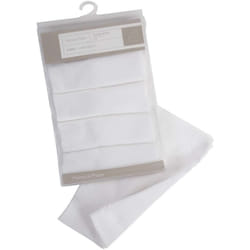 Mamas & Papas Muslin Squares, White, Pack of 5, Nursing Accessory