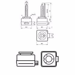 PHILIPS 42403XV2S1 Bulb, spotlight D3S 42V 35W 4800K Xenon AUDI: A4 B8 Avant, A4 B8 Saloon, A5 B8 Sportback, VOLKSWAGEN: Golf 7, Touareg II - Additional view 6