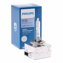 Light Bulbs; PHILIPS; Xenon WhiteVision gen2; D3S 42 35 PK32d-5 5000 Xenon; for AUDI, VOLKSWAGEN, VOLVO, SKODA, VAUXHALL; 115 ...