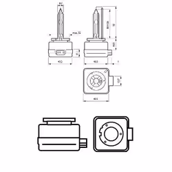 PHILIPS 42403WHV2C1 Bulb, spotlight D3S 42V 35W 5000K Xenon AUDI: A4 B8 Avant, A4 B8 Saloon, A5 B8 Sportback, VOLKSWAGEN: Golf 7, Touareg II - Additional view 4