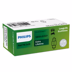 Philips LongLife EcoVision 12860LLECOCP Longer Lifetime, 10 W, 12 V, T10.5x30, 1 pc(s)