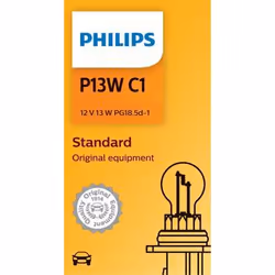 Philips Vision Standard 12277C1 Conventional Interior and Signalling, 13 W, 12 V, P13W, 1 pc(s)