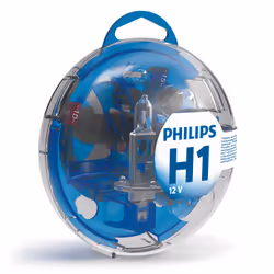 Philips Essential Box 55717EBKM Spare kit essentials, 12 V, H1, Halogen