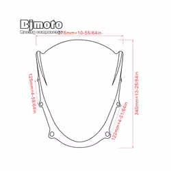 GSX-R125 GSXR GSX-R 125 Windshield Windscreen For Suzuki GSXR GSX R GSX-R - Smoke