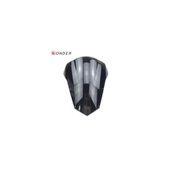 FOR YAMAHA Motorcycle Double Bubble Smoke Windshield Windscreen Screen - Black