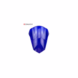 FOR YAMAHA Motorcycle Double Bubble Smoke Windshield Windscreen Screen - Blue