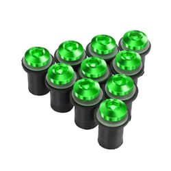 10 PCS M5 Windscreen Windshield Wind Deflectors Bolts Kits FOR YAMAHA - Green