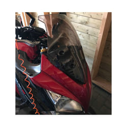 Motorcycle Double Bubble Windshield Windscreen Screen For 2015 2016 2017 - Smoke