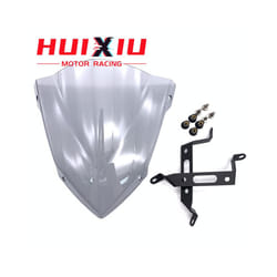 Motorcycle Modification Front Windshield Deflector Windshield Windshield - Dark Grey