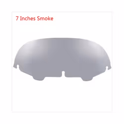 Motorcycle Wave Windshield Windscreen Fairing Wind Deflector For Harley - 7In Smoke 221