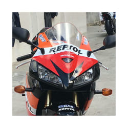 Motorcycle Double Bubble Windshield WindScreen Screen For 2005 2006 Honda - Clear