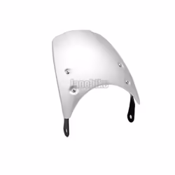 5 - 7" Retro Cafe Racer Windshield Instrument Headlight Visor Wind Deflector - White