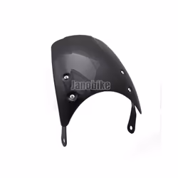 5 - 7" Retro Cafe Racer Windshield Instrument Headlight Visor Wind Deflector - White