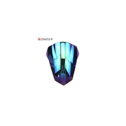FOR YAMAHA Motorcycle Double Bubble Smoke Windshield Windscreen Screen - Iridium