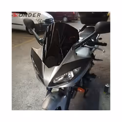 FOR YAMAHA Motorcycle Double Bubble Smoke Windshield Windscreen Screen - Iridium