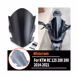 Windscreen Windshield Parabrisa For KTM RC 125 200 390 RC200 RC390 2014 - Light SMoke