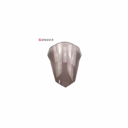 FOR YAMAHA Motorcycle Double Bubble Smoke Windshield Windscreen Screen - Smoke