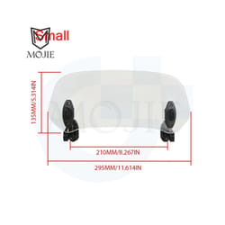 Motorcycle Windshield Extension Spoiler Windscreen Air Deflector For Kawasaki - Small 1