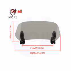 Motorcycle Windshield Extension Spoiler Windscreen Air Deflector For Kawasaki - Small 2