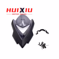 Motorcycle modification windshield visor windshield suitable for Kawasaki - Dark Grey