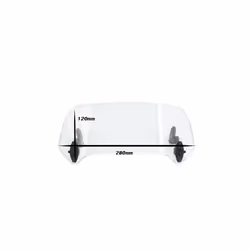 Motorcycle Adjustable Windscreen Wind Deflector Spoiler Extension Windshield - Mini Clear