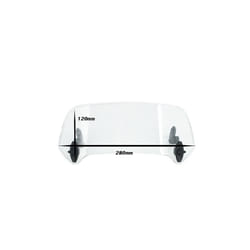 Motorcycle Adjustable Windscreen Wind Deflector Spoiler Extension Windshield - Mini Clear