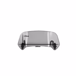 Motorcycle Adjustable Windscreen Wind Deflector Spoiler Extension Windshield - Mini Smoke